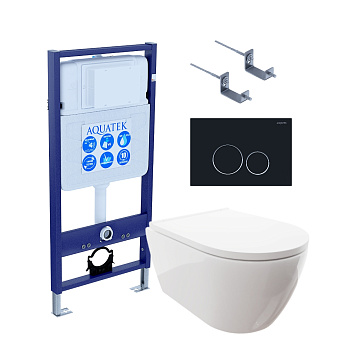 Сет унитаз + инсталляция Aquatek SET AQUATEK ПОЛАРИС-020 4в1